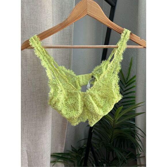 aerie Other - Aerie Neon Lace Bralette Medium‎